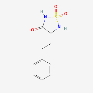 molecular formula C10H12N2O3S B3179998 4-Phenethyl-1,2,5-thiadiazolidin-3-one 1,1-dioxide CAS No. 120991-35-7