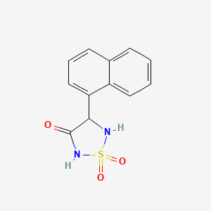 molecular formula C12H10N2O3S B3180003 4-(Naphthalen-1-yl)-1,2,5-thiadiazolidin-3-one 1,1-dioxide CAS No. 120991-37-9