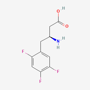 molecular formula C10H10F3NO2 B3180039 (s)-3-Amino-4-(2,4,5-trifluorophenyl)butanoic acid CAS No. 1217854-08-4