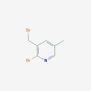 molecular formula C7H7Br2N B3180050 2-Bromo-3-bromomethyl-5-methylpyridine CAS No. 1227587-14-5