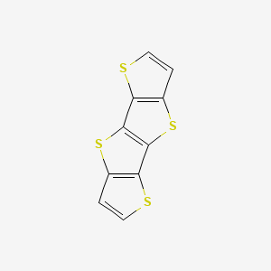 molecular formula C10H4S4 B3180071 3,4,7,8-Tetrathiadicyclopenta[a,e]pentalene CAS No. 124796-78-7