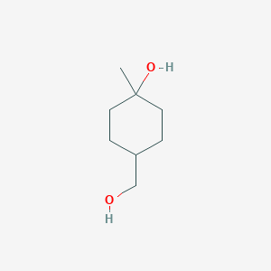 molecular formula C8H16O2 B3180073 4-(Hydroxymethyl)-1-methylcyclohexanol CAS No. 1256545-59-1