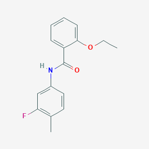 molecular formula C16H16FNO2 B318008 2-ethoxy-N-(3-fluoro-4-methylphenyl)benzamide 