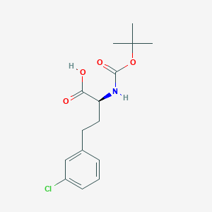 molecular formula C15H20ClNO4 B3180091 (S)-3-Chloro-a-(Boc-amino)benzenebutanoic acid CAS No. 1260589-43-2