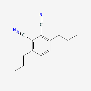 molecular formula C14H16N2 B3180099 3,6-Dipropylbenzene-1,2-dicarbonitrile CAS No. 128912-46-9