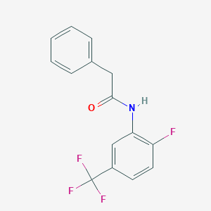 molecular formula C15H11F4NO B318010 N-[2-fluoro-5-(trifluoromethyl)phenyl]-2-phenylacetamide 