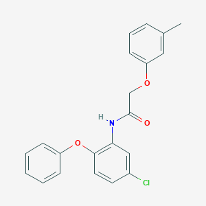 molecular formula C21H18ClNO3 B318014 N-(5-chloro-2-phenoxyphenyl)-2-(3-methylphenoxy)acetamide 