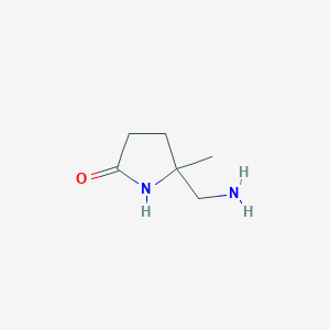 5-(Aminomethyl)-5-methylpyrrolidin-2-one