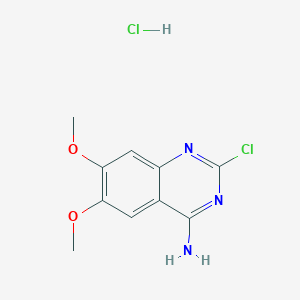 molecular formula C10H11Cl2N3O2 B3180155 4-Amino-2-chloro-6,7-dimethoxyquinazoline hydrochloride CAS No. 132900-51-7