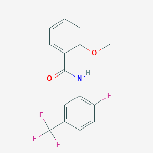 molecular formula C15H11F4NO2 B318016 N-[2-fluoro-5-(trifluoromethyl)phenyl]-2-methoxybenzamide 