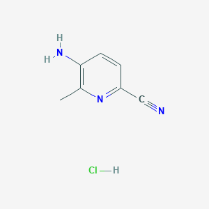 molecular formula C7H8ClN3 B3180184 5-Amino-6-methylpicolinonitrile hydrochloride CAS No. 1344734-61-7