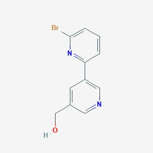 molecular formula C11H9BrN2O B3180191 (6-Bromo-[2,3'-bipyridin]-5'-yl)methanol CAS No. 1346687-07-7