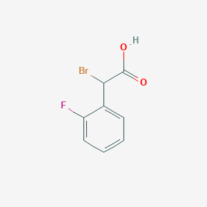 molecular formula C8H6BrFO2 B3180200 Bromo(2-fluorophenyl)acetic acid CAS No. 134770-09-5