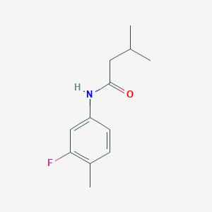 N-(3-fluoro-4-methylphenyl)-3-methylbutanamide