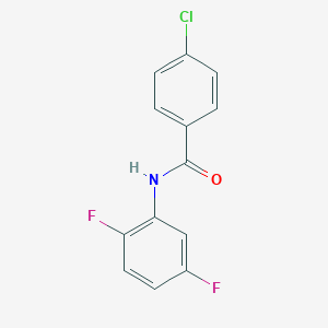molecular formula C13H8ClF2NO B318024 4-chloro-N-(2,5-difluorophenyl)benzamide 