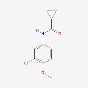 molecular formula C11H12ClNO2 B318026 N-(3-chloro-4-methoxyphenyl)cyclopropanecarboxamide 