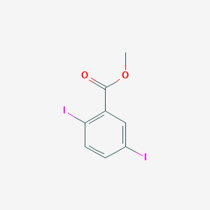 molecular formula C8H6I2O2 B3180280 Methyl 2,5-diiodobenzoate CAS No. 14192-13-3