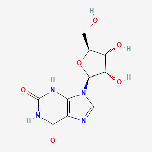 9-[(2S,3S,4R,5S)-3,4-dihydroxy-5-(hydroxymethyl)oxolan-2-yl]-3H-purine-2,6-dione