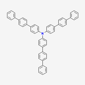molecular formula C54H39N B3180317 Tri-(p-terphenyl-4-yl) amine CAS No. 145693-79-4