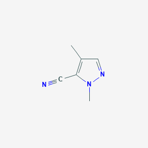 molecular formula C6H7N3 B3180348 2,4-Dimethylpyrazole-3-carbonitrile CAS No. 1500158-77-9
