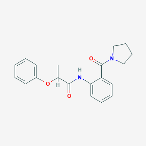 2-phenoxy-N-[2-(1-pyrrolidinylcarbonyl)phenyl]propanamide