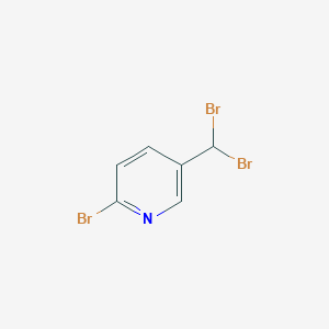 molecular formula C6H4Br3N B3180354 2-Bromo-5-(dibromomethyl)pyridine CAS No. 154321-32-1