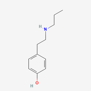 molecular formula C11H17NO B3180371 4-(2-(1-丙基氨基)乙基)苯酚 CAS No. 156349-08-5