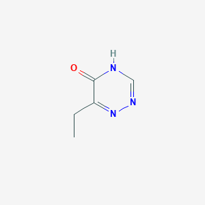 molecular formula C5H7N3O B3180409 6-Ethyl-1,2,4-triazin-5(2H)-one CAS No. 16120-04-0