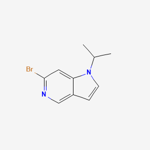 molecular formula C10H11BrN2 B3180416 6-Bromo-1-isopropyl-1H-pyrrolo[3,2-c]pyridine CAS No. 1612172-57-2