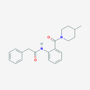 N-{2-[(4-methyl-1-piperidinyl)carbonyl]phenyl}-2-phenylacetamide