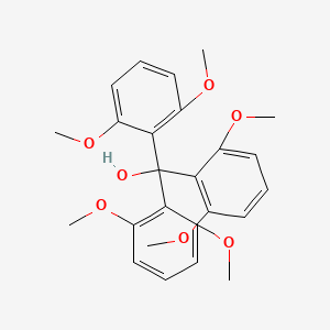 molecular formula C25H28O7 B3180428 Tris(2,6-dimethoxyphenyl)methanol CAS No. 16469-88-8