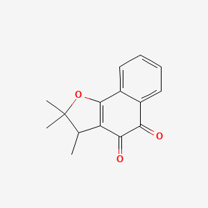 molecular formula C15H14O3 B3180480 2,2,3-Trimethyl-2,3-dihydronaphtho[1,2-b]furan-4,5-dione CAS No. 178931-48-1