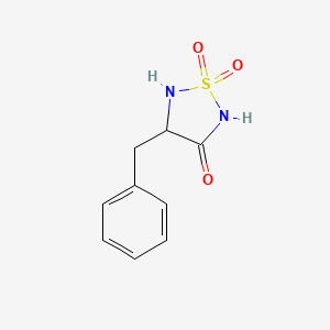 molecular formula C9H10N2O3S B3180485 4-Benzyl-1,2,5-thiadiazolidin-3-one 1,1-dioxide CAS No. 179485-19-9