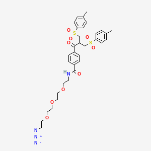 molecular formula C33H40N4O9S2 B3180486 双砜-PEG3-叠氮化物 CAS No. 1802908-01-5