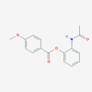 molecular formula C16H15NO4 B318049 2-(Acetylamino)phenyl 4-methoxybenzoate 