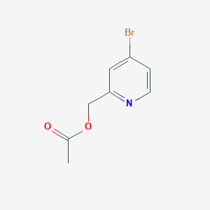 molecular formula C8H8BrNO2 B3180519 (4-Bromopyridin-2-yl)methyl acetate CAS No. 192642-94-7