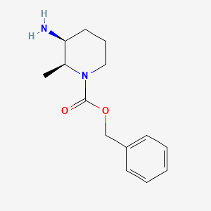molecular formula C14H20N2O2 B3180525 (2S,3S)-Benzyl 3-amino-2-methylpiperidine-1-carboxylate CAS No. 1932103-85-9