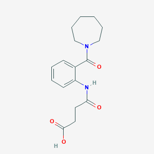 molecular formula C17H22N2O4 B318053 4-[2-(1-Azepanylcarbonyl)anilino]-4-oxobutanoic acid 