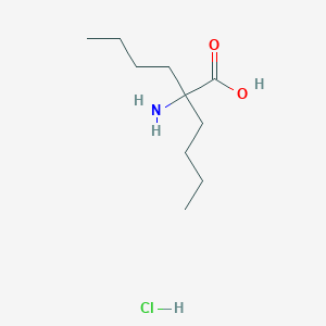 molecular formula C10H22ClNO2 B3180534 2-Amino-2-butylhexanoic acid hydrochloride CAS No. 1956309-89-9