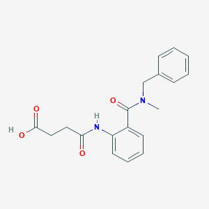 molecular formula C19H20N2O4 B318054 4-(2-{[Benzyl(methyl)amino]carbonyl}anilino)-4-oxobutanoic acid 