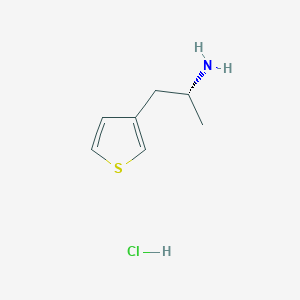 molecular formula C7H12ClNS B3180573 (R)-1-(Thiophen-3-YL)propan-2-amine hcl CAS No. 2007917-27-1