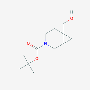 molecular formula C12H21NO3 B3180574 叔丁酸6-(羟甲基)-3-氮杂双环[4.1.0]庚烷-3-羧酸酯 CAS No. 203663-27-8