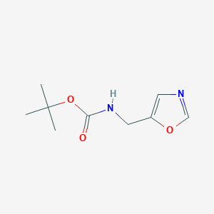 molecular formula C9H14N2O3 B3180602 tert-Butyl (oxazol-5-ylmethyl)carbamate CAS No. 209589-20-8