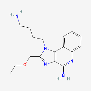 molecular formula C17H23N5O B3180613 1-(4-aminobutyl)-2-ethoxymethyl-1H-imidazo[4,5-c]quinolin-4-amine CAS No. 210304-20-4