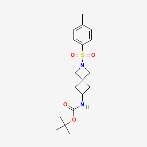 molecular formula C18H26N2O4S B3180615 Tert-butyl (2-tosyl-2-azaspiro[3.3]heptan-6-yl)carbamate CAS No. 2135331-30-3