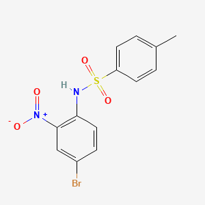 molecular formula C13H11BrN2O4S B3180633 (4-Bromo-2-nitrophenyl)[(4-methylphenyl)sulfonyl]amine CAS No. 22019-69-8