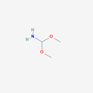 molecular formula C3H9NO2 B3180651 Dimethoxymethanamine CAS No. 22667-63-6