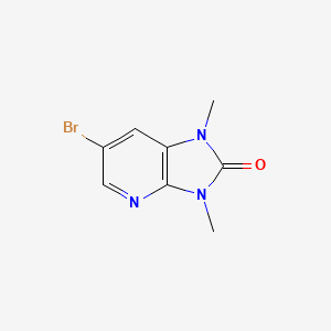 molecular formula C8H8BrN3O B3180663 6-Bromo-1,3-dimethylimidazo[4,5-b]pyridin-2-one CAS No. 234771-64-3