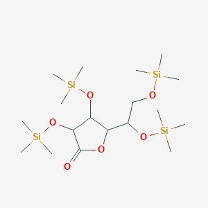 molecular formula C18H42O6Si4 B3180668 艾多糖酸，2,3,5,6-四（三甲基甲硅烷基）-，内酯 CAS No. 2348-31-4