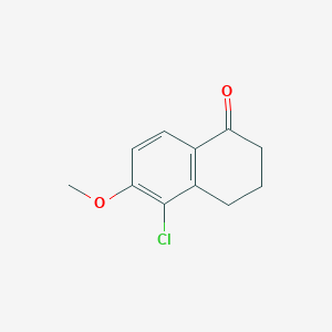 molecular formula C11H11ClO2 B3180711 5-chloro-6-methoxy-3,4-dihydro-1(2H)-naphthalenone CAS No. 26231-22-1